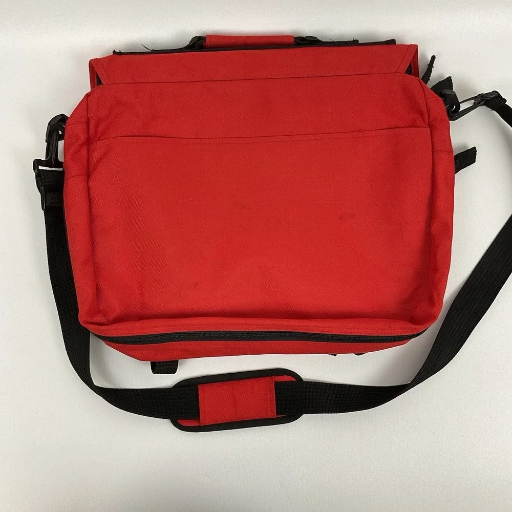 GH Bass Co Orange Messenger Bag Laptop Shoulder‎ Crossbody Work Travel Bag